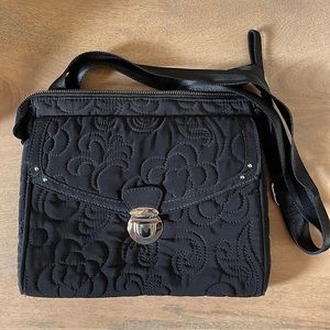 Vera Bradley Black Quilted Shoulder Bag
